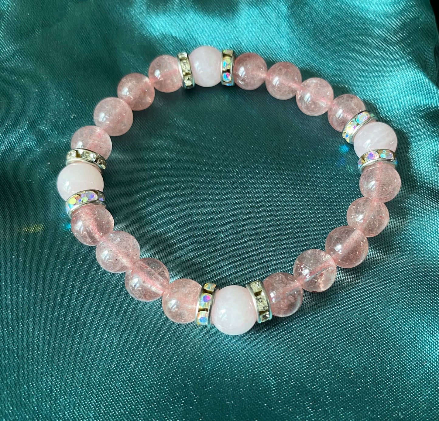 Strawberry & Rose Quartz Bracelet